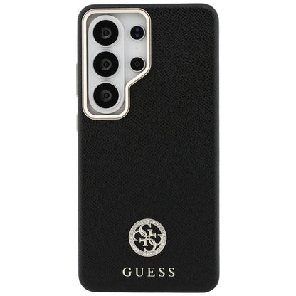 MagSafe-skal för Samsung Galaxy S26 Ultra S948, Guess, Rhinestone Round Logo, Svart