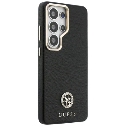 MagSafe-skal för Samsung Galaxy S26 Ultra S948, Guess, Rhinestone Round Logo, Svart