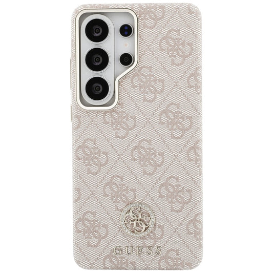 MagSafe-skal för Samsung Galaxy S26 Ultra S948, Guess, Rhinestone Round Logo, Rosa
