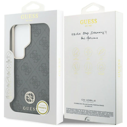 MagSafe-fodral för Samsung Galaxy S26 Ultra S948, Guess, Strass Round Logo, Svart