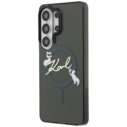 MagSafe-skal för Samsung Galaxy S26 Ultra S948, Karl Lagerfeld, IML Choupette Karl Script Logo, Svart
