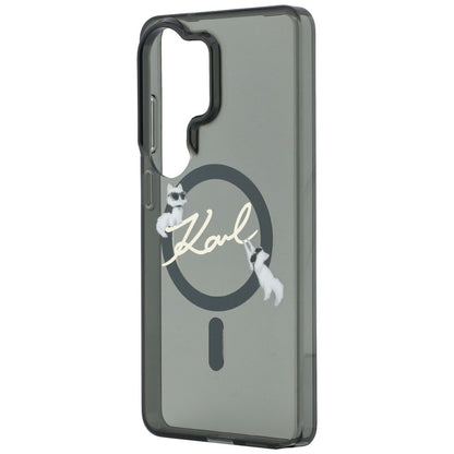 MagSafe-skal för Samsung Galaxy S26 Ultra S948, Karl Lagerfeld, IML Choupette Karl Script Logo, Svart