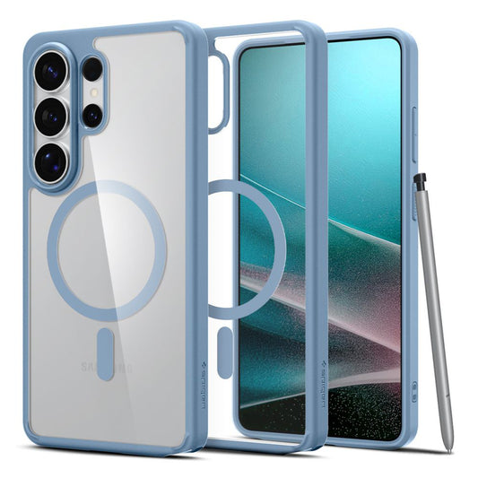 MagSafe-skal för Samsung Galaxy S26 Ultra S948, Spigen, Ultra Hybrid, Blå ACS11207