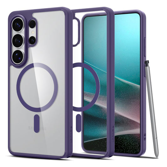 MagSafe-skal för Samsung Galaxy S26 Ultra S948, Spigen, Ultra Hybrid, Mörklila ACS11208