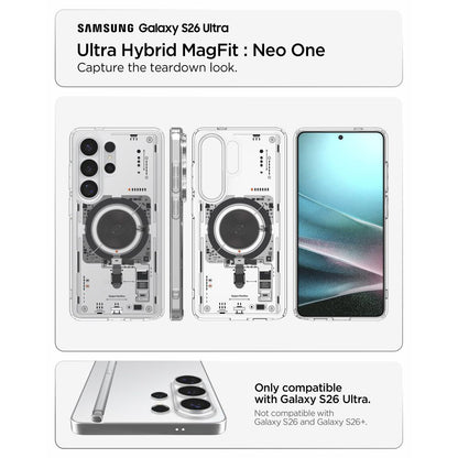 MagSafe-skal för Samsung Galaxy S26 Ultra S948, Spigen, Ultra Hybrid Neo One, Transparent ACS11206