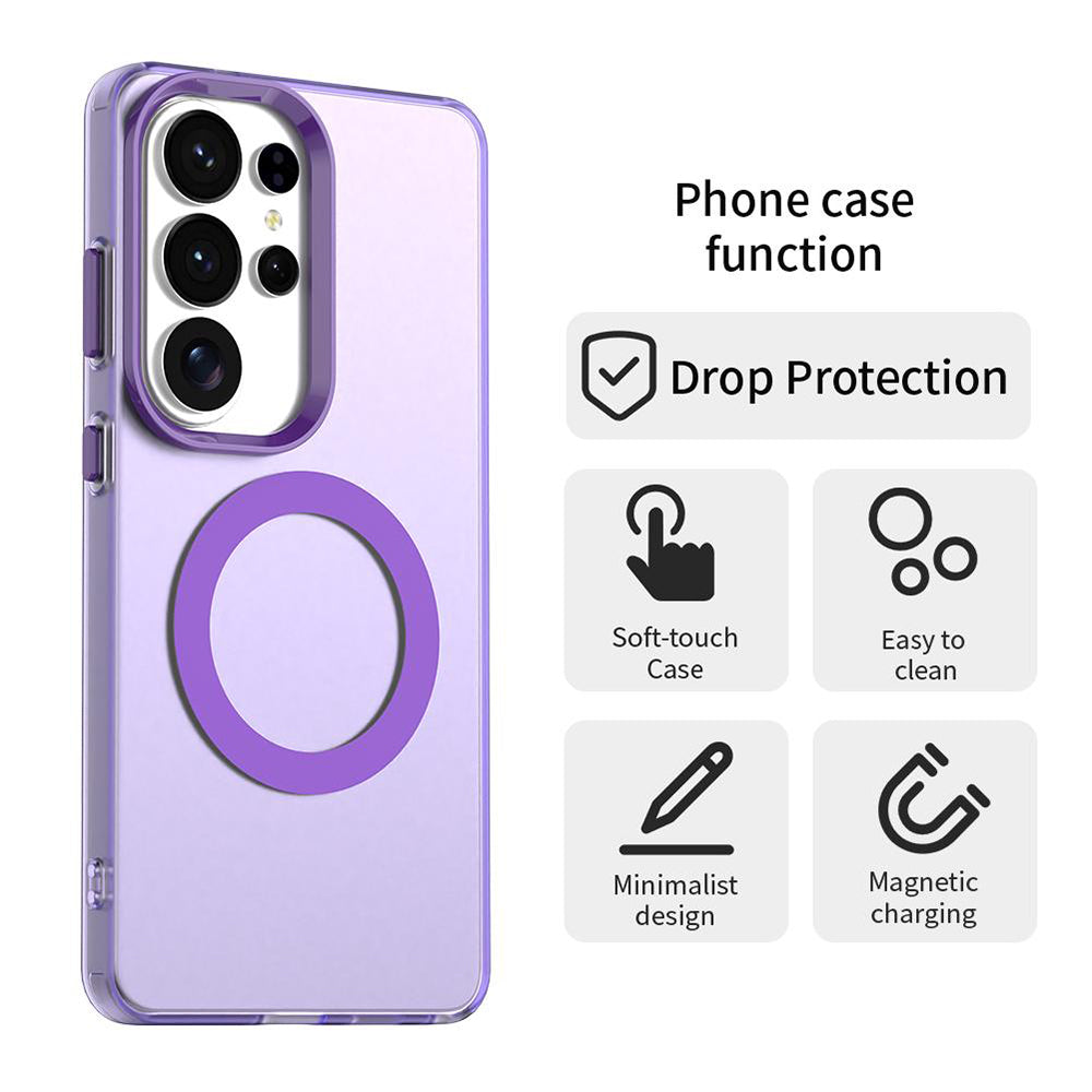 MagSafe Case for Samsung Galaxy S26 Ultra S948, Techsuit, CandyCase, Purple