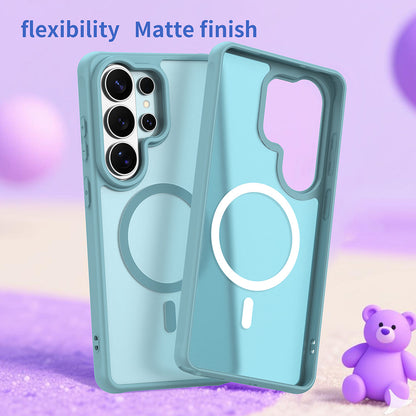 MagSafe Case for Samsung Galaxy S26 Ultra S948, Techsuit, HaloFrost II, Light Green