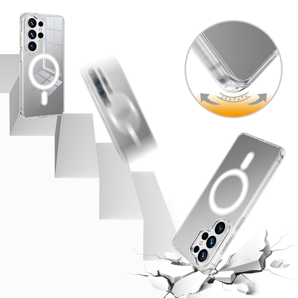 MagSafe-skal för Samsung Galaxy S26 Ultra, Techsuit, Pro, Transparent