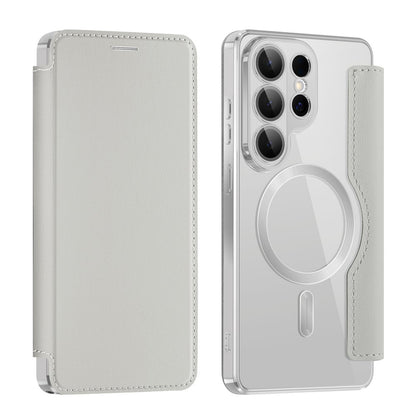 MagSafe-fodral för Samsung Galaxy S26 Ultra, Techsuit, SmartMag Book, Grå