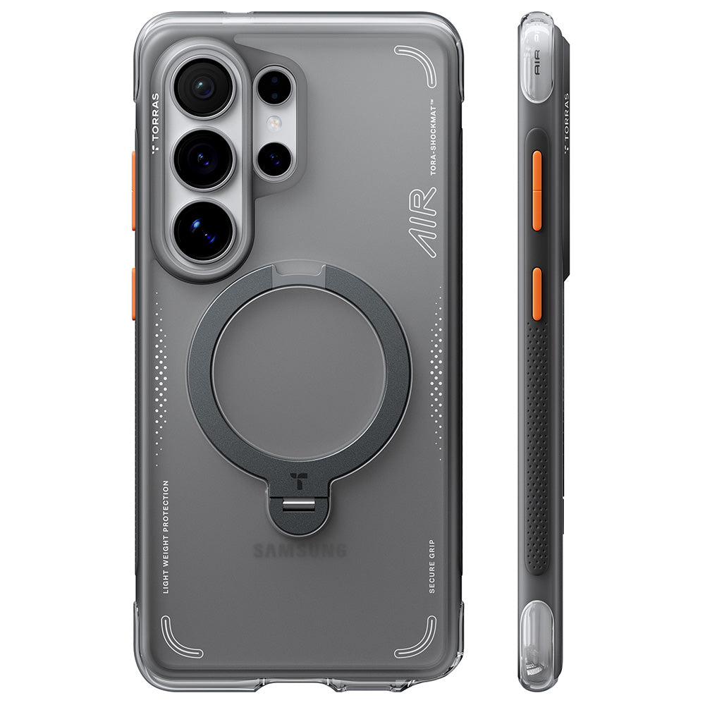 MagSafe-skal för Samsung Galaxy S26 Ultra, Torras, Ostand Spin Air, Grå