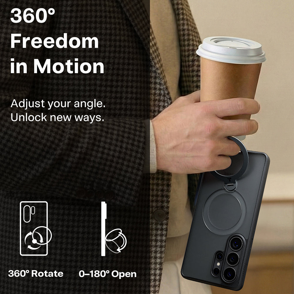 MagSafe-fodral för Samsung Galaxy S26 Ultra, Torras, Ostand Spin, Mov