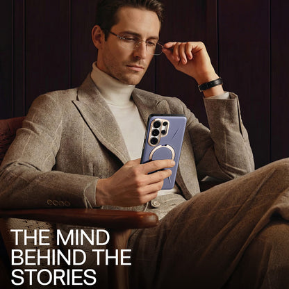 MagSafe Case for Samsung Galaxy S26 Ultra, Torras, QPRO Leather, Purple