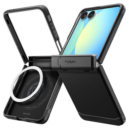 MagSafe-skal för Samsung Galaxy Z Flip7 F766, Spigen, Tough Armor Pro, Svart ACS09561