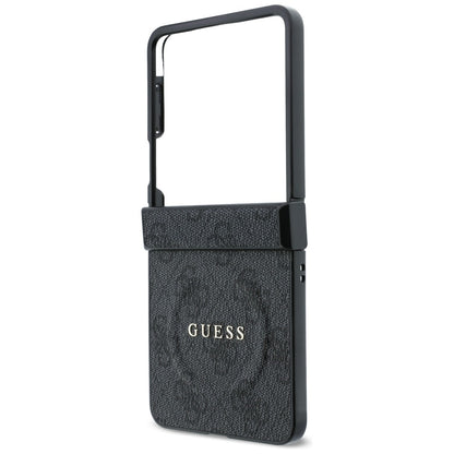MagSafe-fodral för Samsung Galaxy Z Flip8 F776, Guess, 4G Leather Classic, Svart