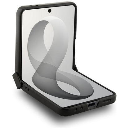 MagSafe-fodral för Samsung Galaxy Z Flip8 F776, Guess, 4G Leather Classic, Svart