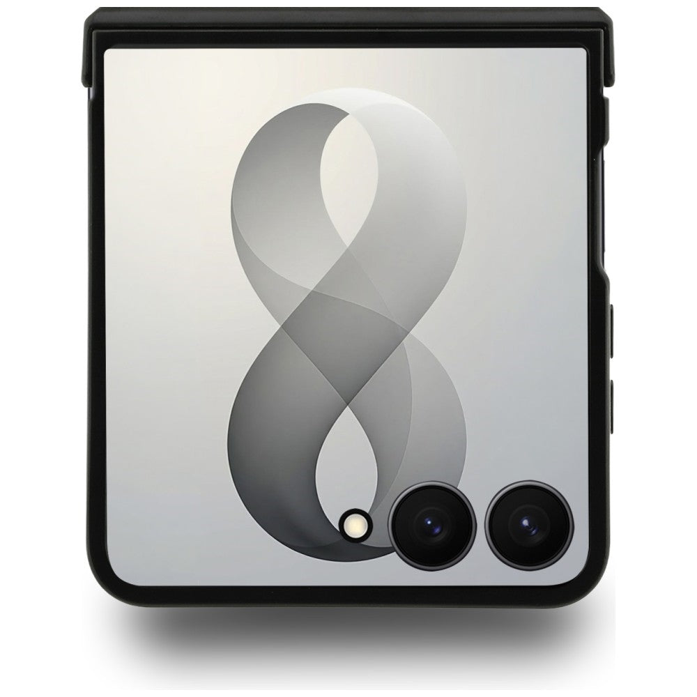 MagSafe-fodral för Samsung Galaxy Z Flip8 F776, Guess, 4G Leather Classic, Svart