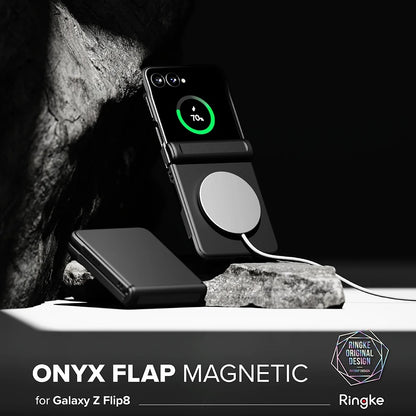 MagSafe-fodral för Samsung Galaxy Z Flip8 F776, Ringke, Onyx Flap, Svart