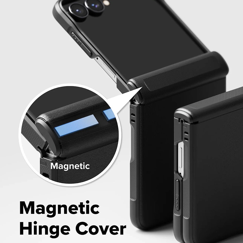 MagSafe-fodral för Samsung Galaxy Z Flip8 F776, Ringke, Onyx Flap, Svart