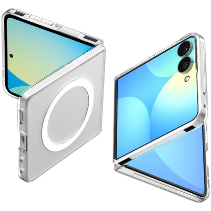 MagSafe-fodral för Samsung Galaxy Z Flip8 F776, Spigen, Air Skin, Transparent Vit ACS11521