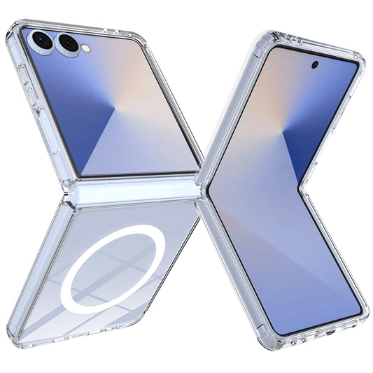 MagSafe-fodral för Samsung Galaxy Z Flip8 F776, Techsuit, Pro, Transparent