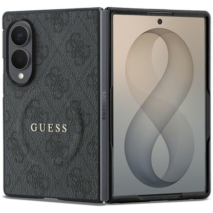 MagSafe Case for Samsung Galaxy Z Fold8 F971, Guess, 4G Leather Classic, Black