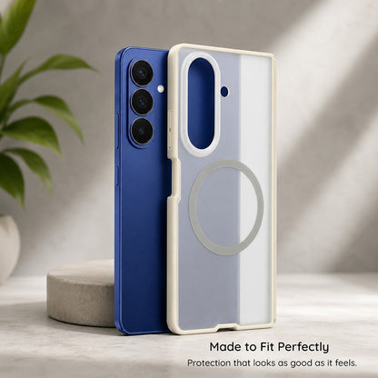 MagSafe-fodral för Samsung Galaxy Z Fold8 Ultra F971, Blueo, Hudvänligt Anti-Drop, Satingrå