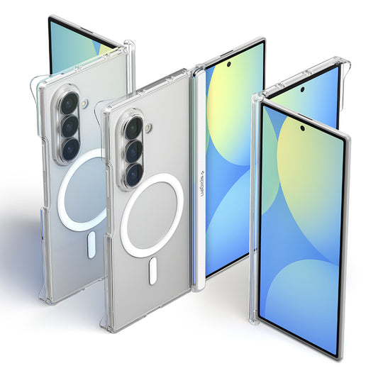 MagSafe-fodral för Samsung Galaxy Z Fold8 Ultra F976, Spigen, Air Skin Zero, Transparent Vit ACS11495
