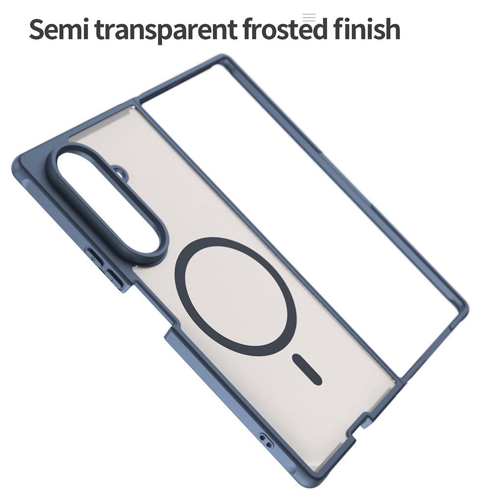 MagSafe-fodral för Samsung Galaxy Z Fold8 Ultra F976, Techsuit, HaloFrost II, Marinblå