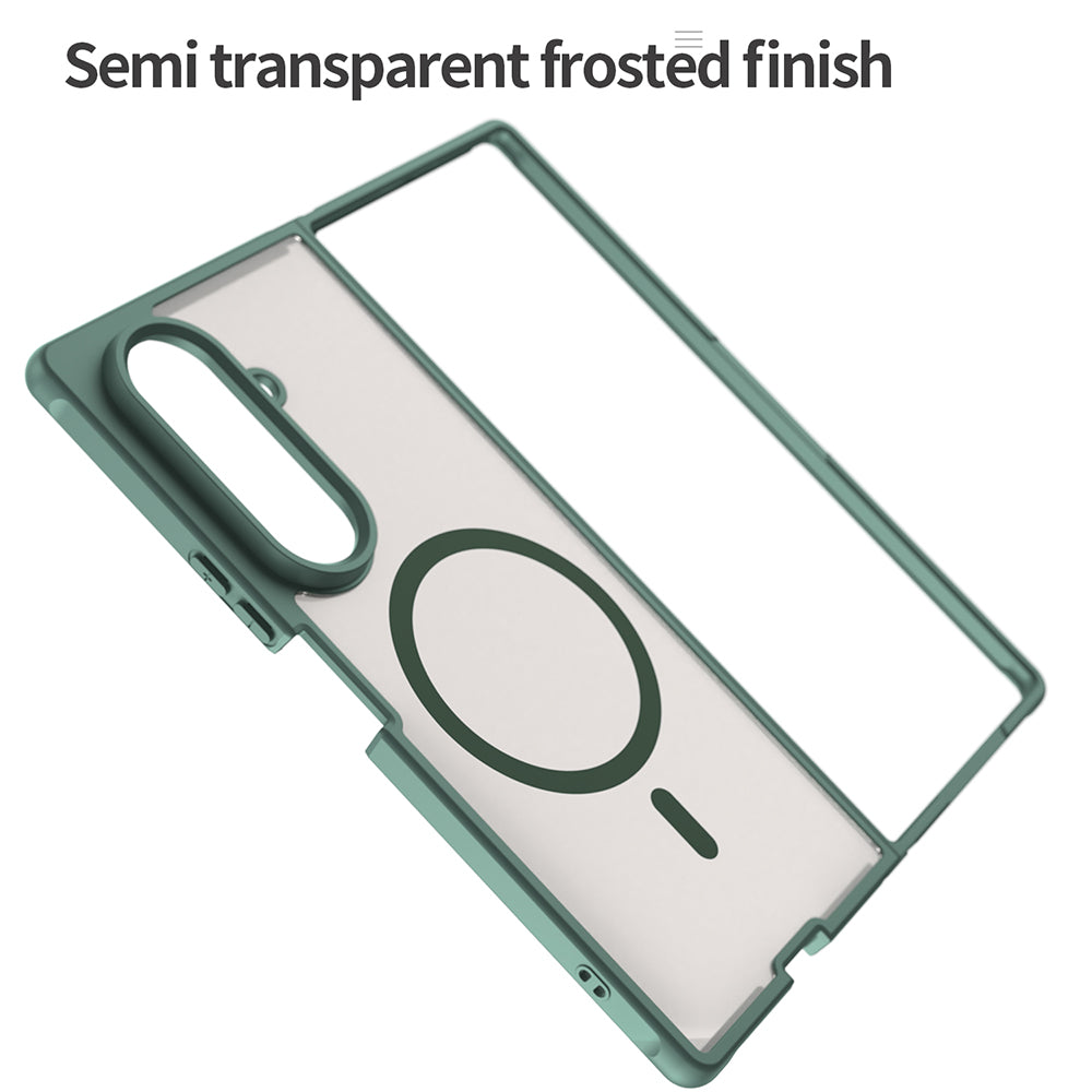MagSafe-fodral för Samsung Galaxy Z Fold8 Ultra F976, Techsuit, HaloFrost II, Grön