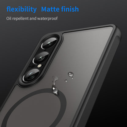 MagSafe-fodral för Sony Xperia 1 VII, Techsuit, HaloFrost II, Svart