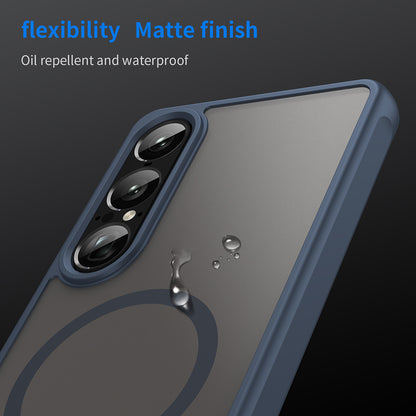 MagSafe-fodral för Sony Xperia 1 VIII, Techsuit, HaloFrost II, Marinblå