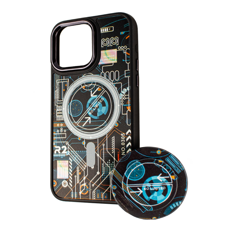 MagSafe-fodral för Xiaomi Redmi A2 / A1, BOTER, MagPopsocket Technology, Flerfärgad