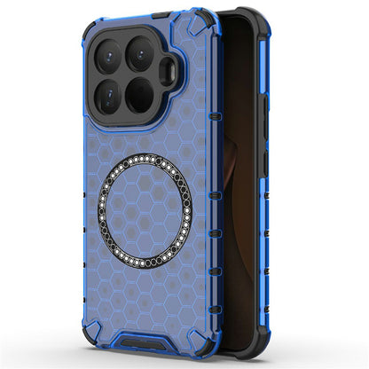 MagSafe Case for Xiaomi 15T Pro, Techsuit, HoneyComb Shield, Blue