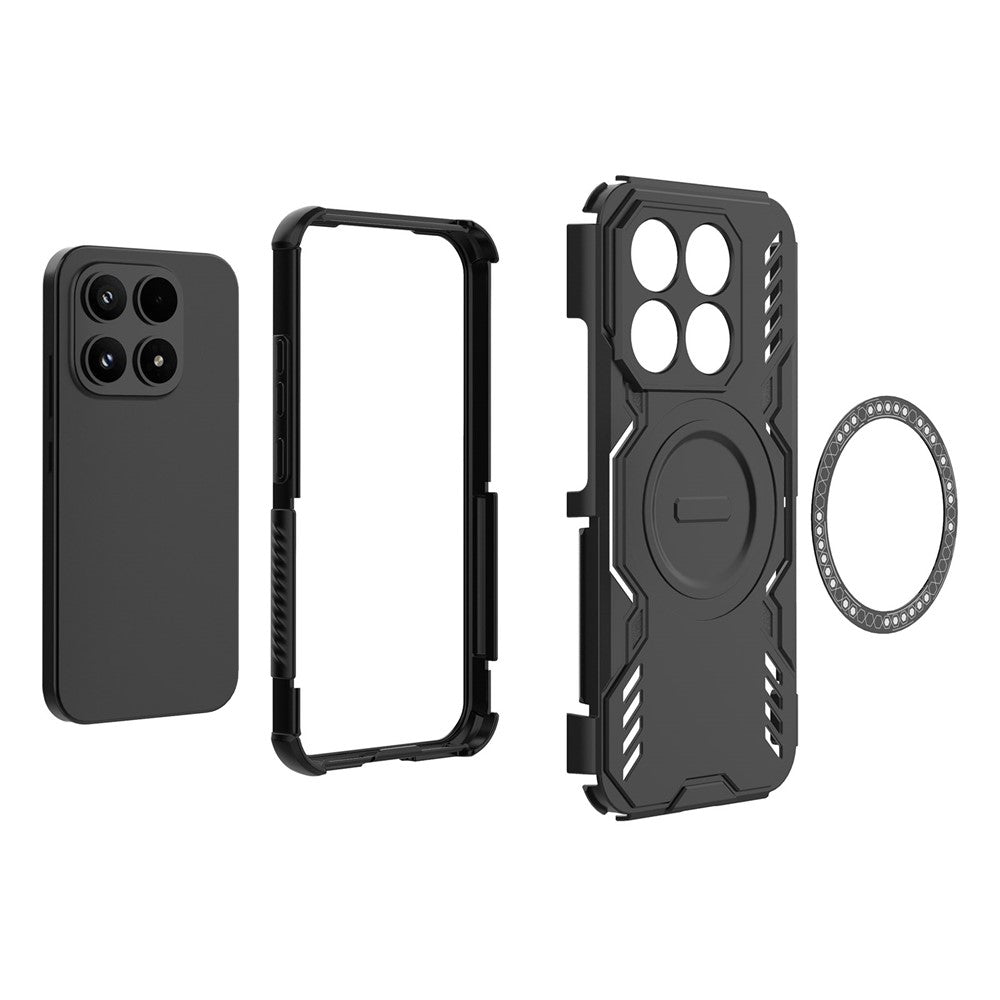 MagSafe Case for Xiaomi 17, Techsuit, ArmorMag, Black
