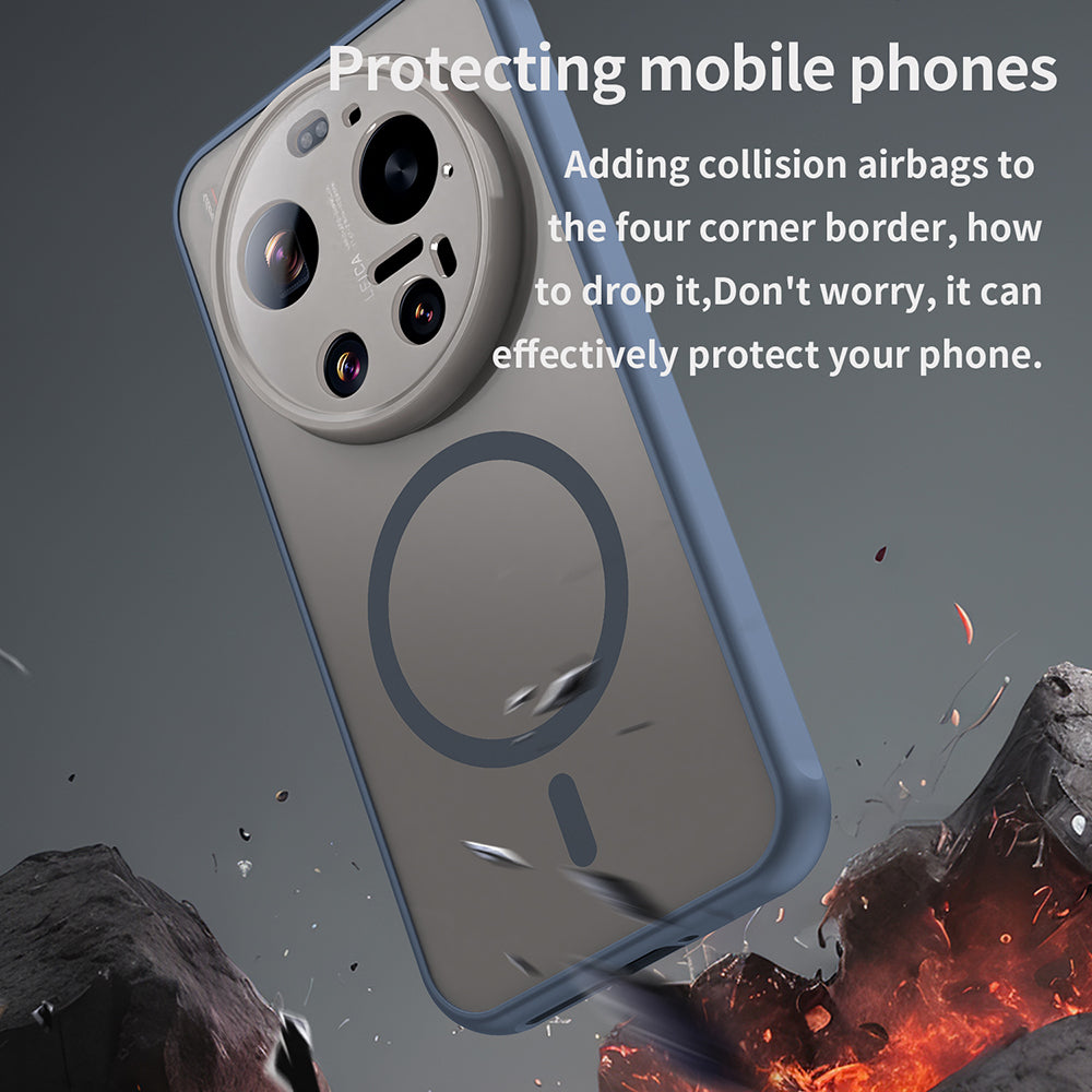 MagSafe-skal för Xiaomi 17 Ultra, Techsuit, HaloFrost II, Marinblå