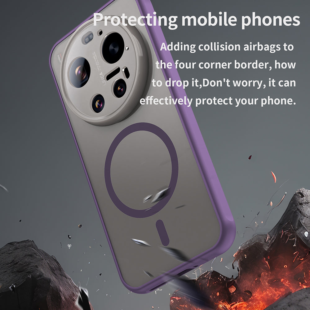 MagSafe-skal för Xiaomi 17 Ultra, Techsuit, HaloFrost II, Lila
