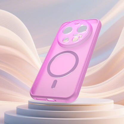 MagSafe Case for Xiaomi 17 Ultra, Techsuit, HaloFrost II, Pink