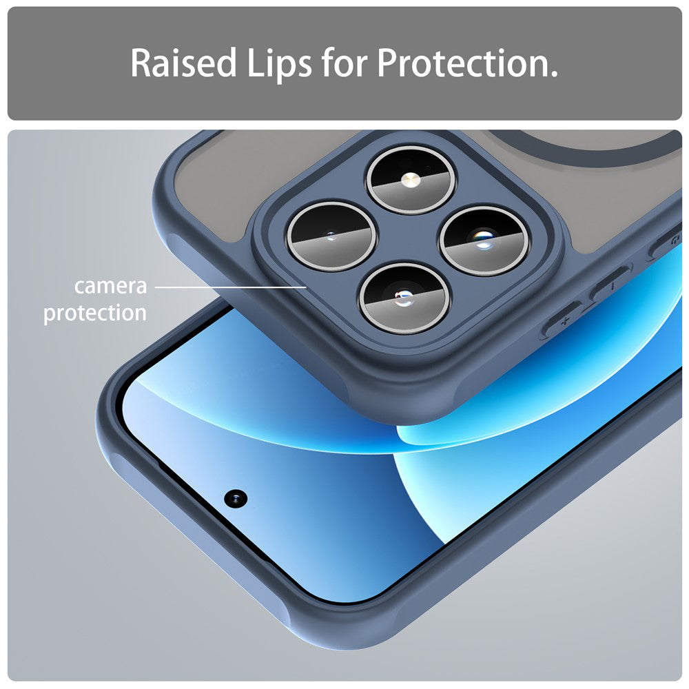 MagSafe-fodral för Xiaomi 17T Pro, Techsuit, HaloFrost II, Marinblå