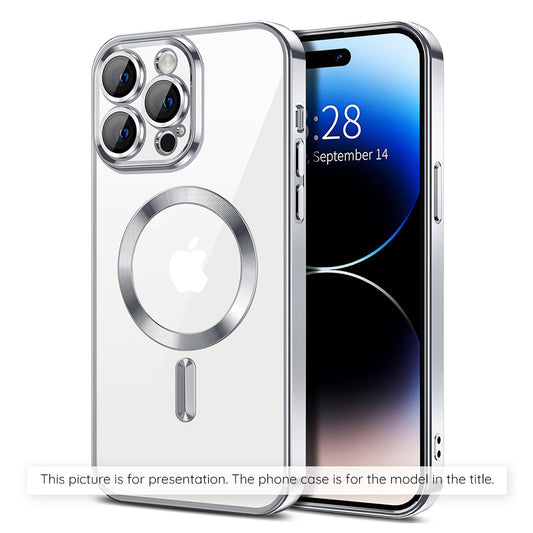 MagSafe-fodral för Xiaomi 17T Pro, Techsuit, Luxury Crystal, Silver