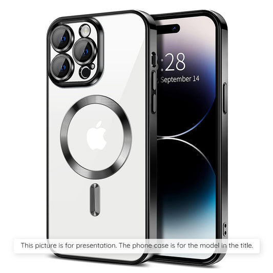MagSafe-fodral för Xiaomi 17T Pro, Techsuit, Luxury Crystal, Svart
