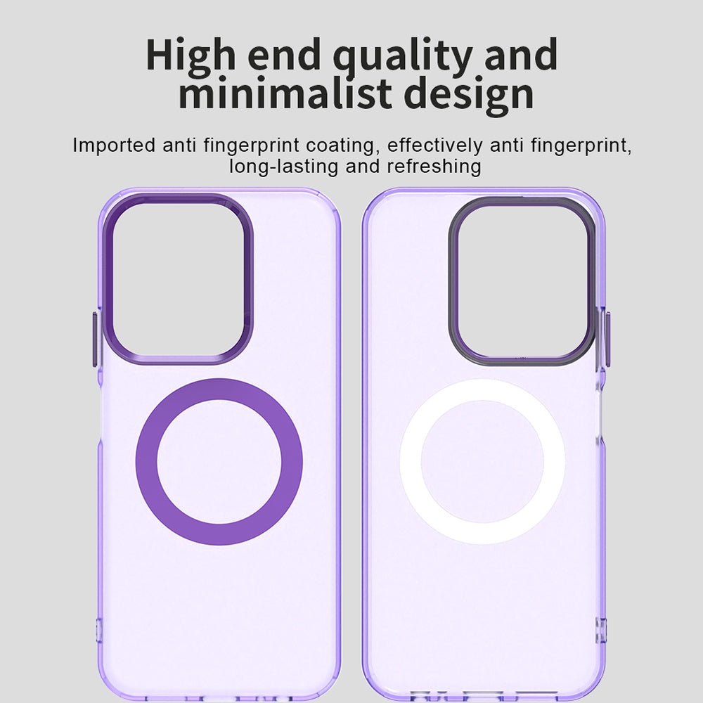 MagSafe-fodral för Xiaomi Poco C85 4G / Redmi 15C 5G / 15C 4G, Techsuit, CandyCase, Lila