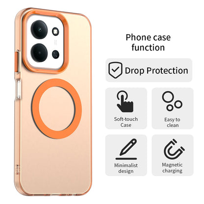 MagSafe-fodral för Xiaomi Poco C85 4G / Redmi 15C 5G / 15C 4G, Techsuit, CandyCase, Orange