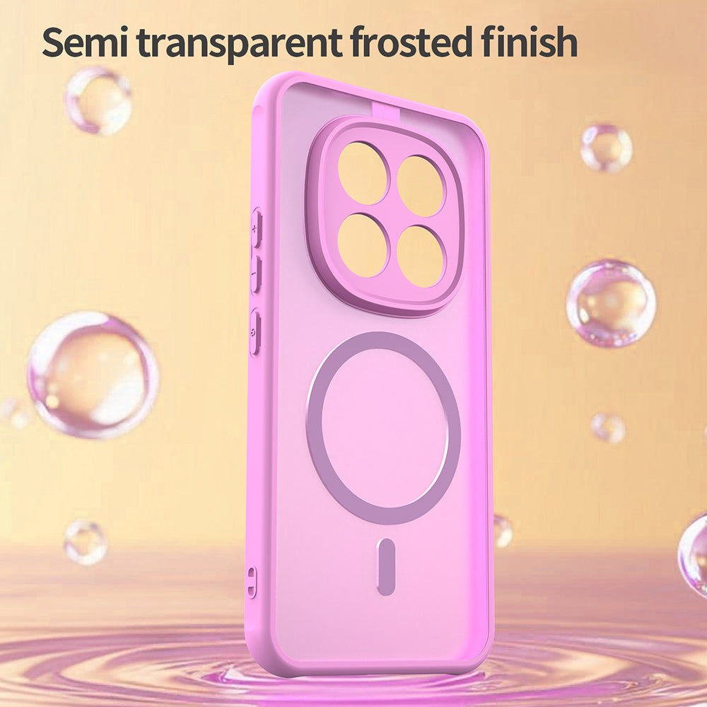 MagSafe Case for Xiaomi Poco M8 Pro / Redmi Note 15 Pro+ 5G, Techsuit, HaloFrost II, Pink