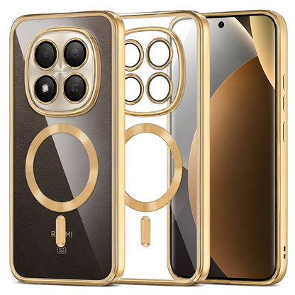 MagSafe-fodral för Xiaomi Poco M8 Pro / Redmi Note 15 Pro+ 5G, Techsuit, Luxury Crystal, Guld