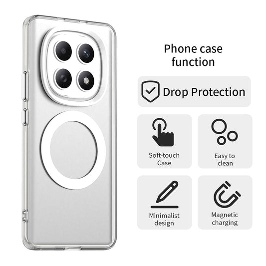 MagSafe-skal för Xiaomi Poco M8 / Redmi Note 15 5G / Note 15 4G, Techsuit, CandyCase, Vit