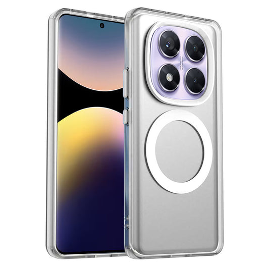 MagSafe-fodral för Xiaomi Poco X7 / Redmi Note 14 Pro 5G, Techsuit, CandyCase, Vit