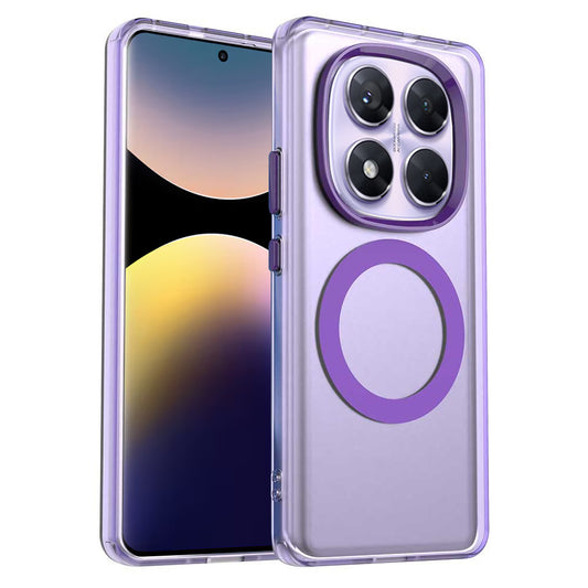 MagSafe-fodral för Xiaomi Poco X7 / Redmi Note 14 Pro 5G, Techsuit, CandyCase, Lila