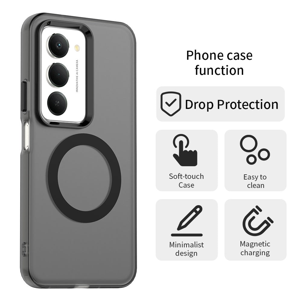 MagSafe-fodral för Xiaomi Redmi 15 5G / 15 4G, Techsuit, CandyCase, Svart