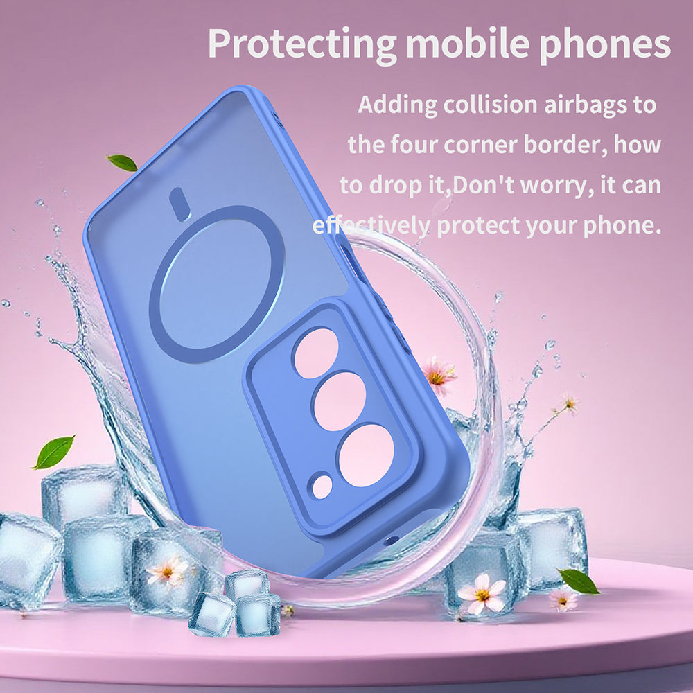 MagSafe-skal för Xiaomi Redmi 15 5G / 15 4G, Techsuit, HaloFrost II, Blå