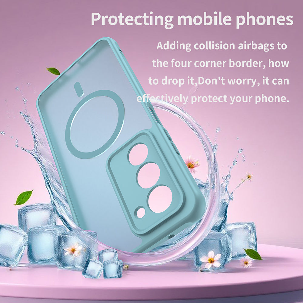 MagSafe-skal för Xiaomi Redmi 15 5G / 15 4G, Techsuit, HaloFrost II, Ljusgrön